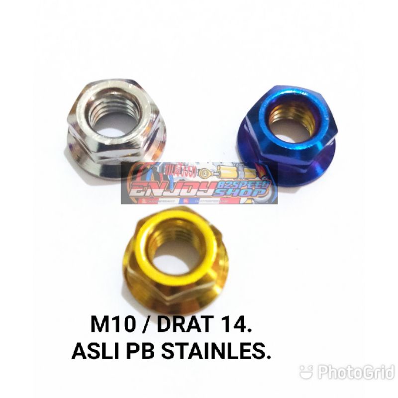 Mur Baut Pb Probolt M10 Drat 14 Stainles stel (harga satuan)