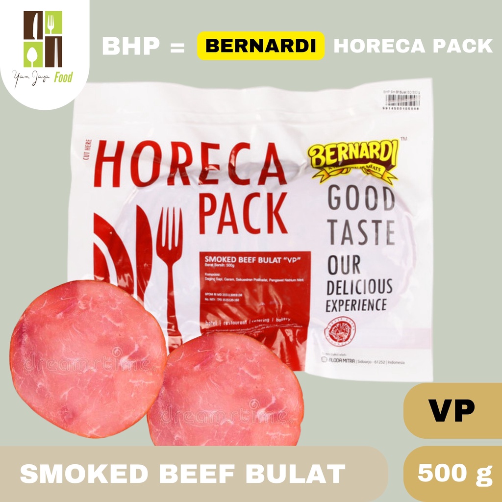 Bernardi Horeca Pack Smoked Beef Bulat &amp; Kotak [VP/SO] 500GR