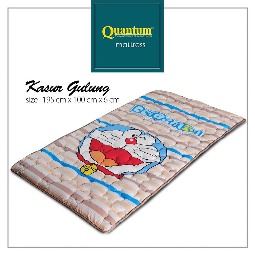 Quantum Kasur Lantai 100 x 195 Karakter Doraemon - Busa Gulung Lipat