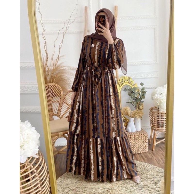 GAMIS MIDI RAYON VISCOSE MURAH KEKINIAN