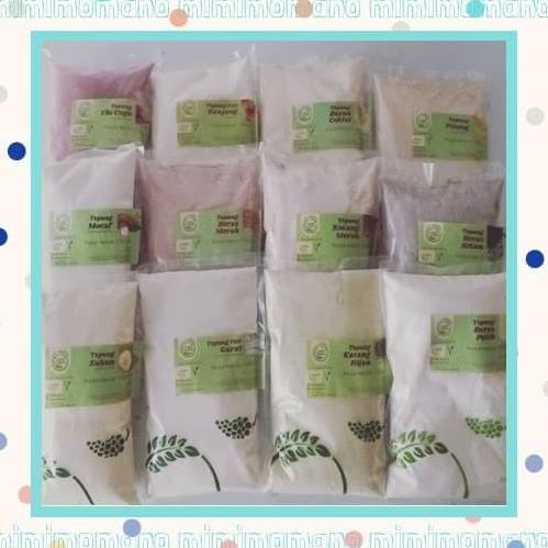 

Tepung MPASI Lingkar Organik Beras Merah/Coklt/Hitam/Putih/Kcg Hijau/K