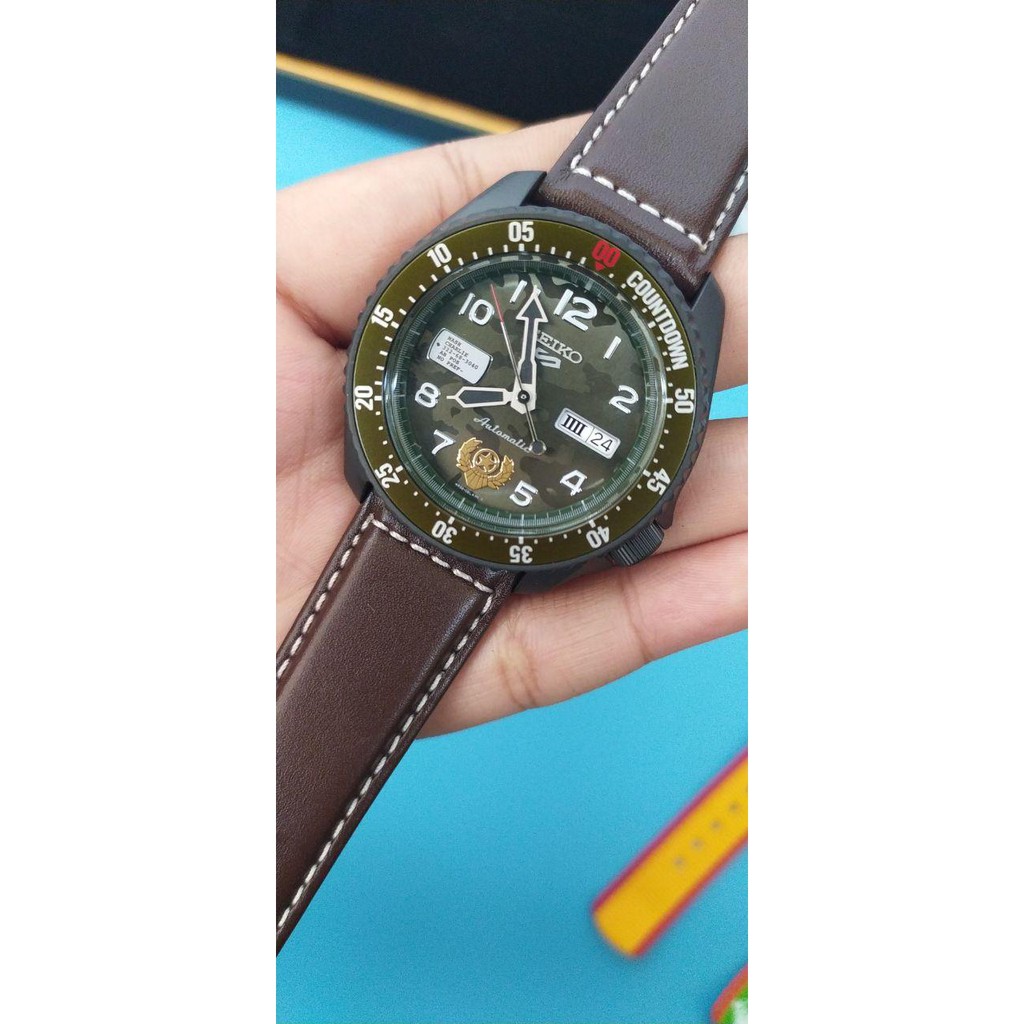 Seiko 5 Street Fighter SRPF21K1 Guile Army - Jam Tangan Pria SRPF21