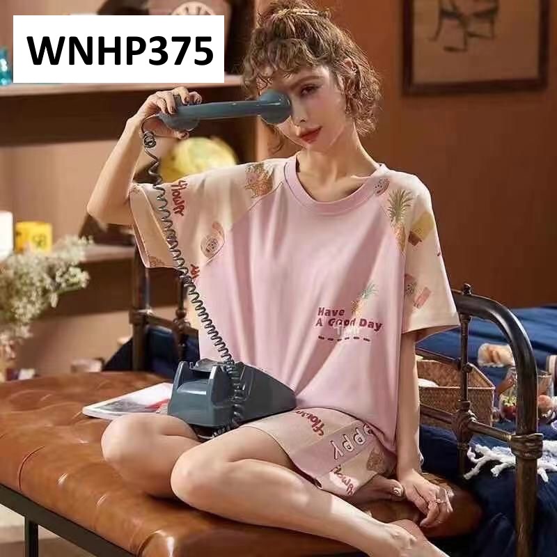 Baju Tidur Wanita Lengan Pendek Piyama Wanita Import Murah