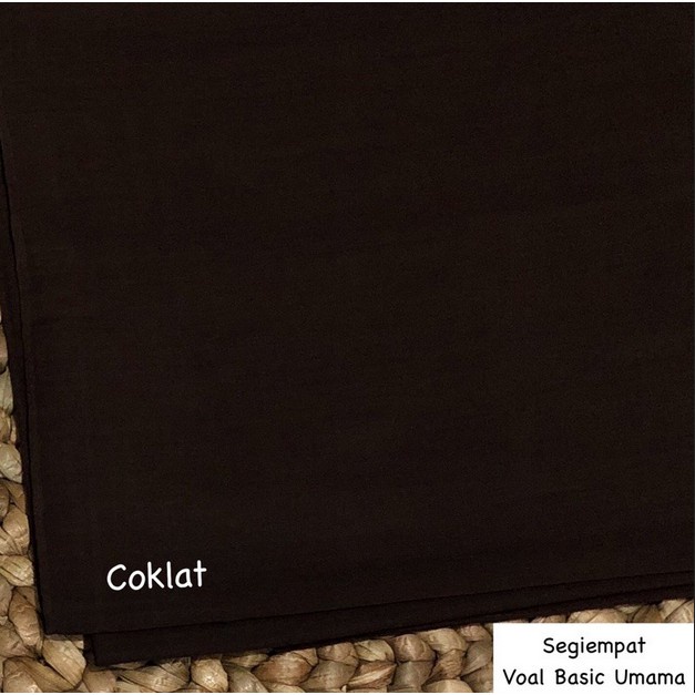 Godiva96 - UMAMA BASIC VOAL HIJAB / JILBAB MEDAN PART 1-U.BV. Coklat Pramuka