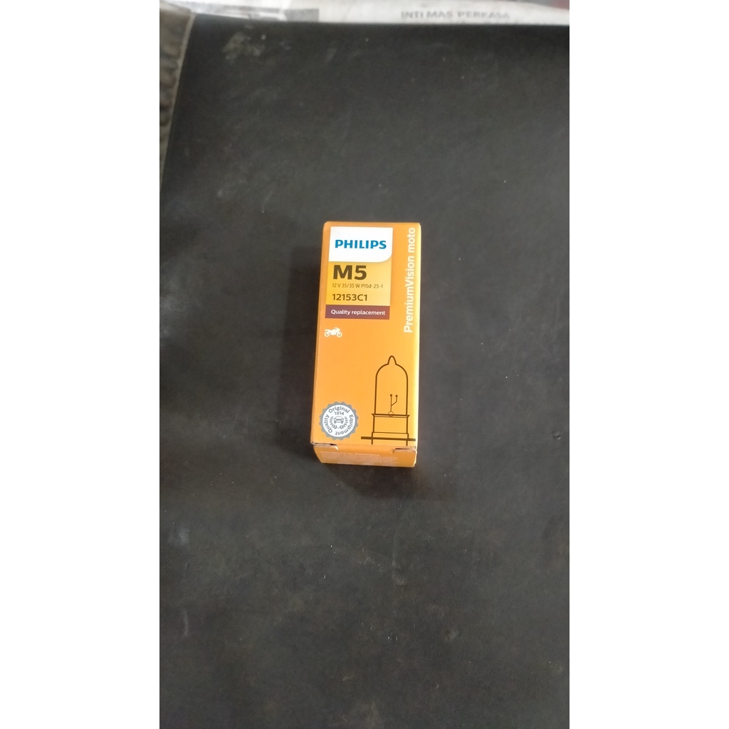 bohlam/lampu motor philips m5