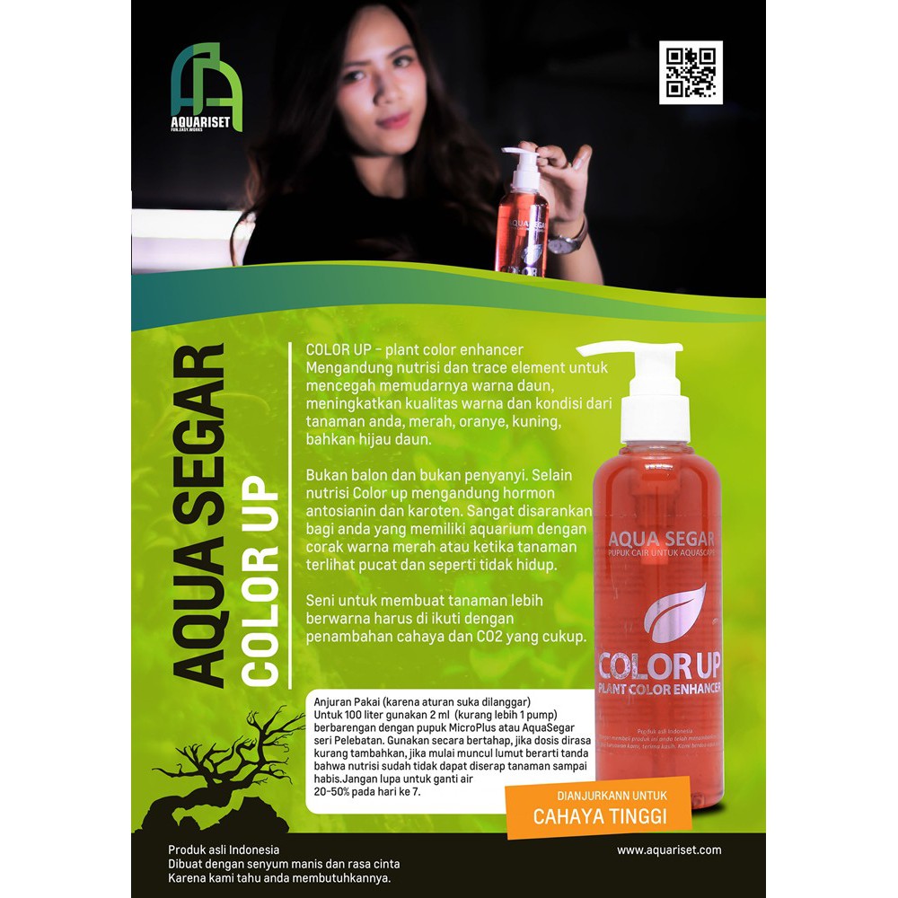 Aqua Segar COLOR UP Pupuk Cair tanaman Aquasegar Aquascape