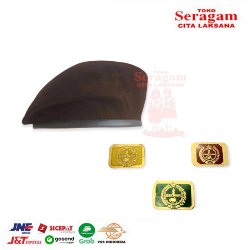 Topi Baret Super Pramuka Putra Seragam Sekolah