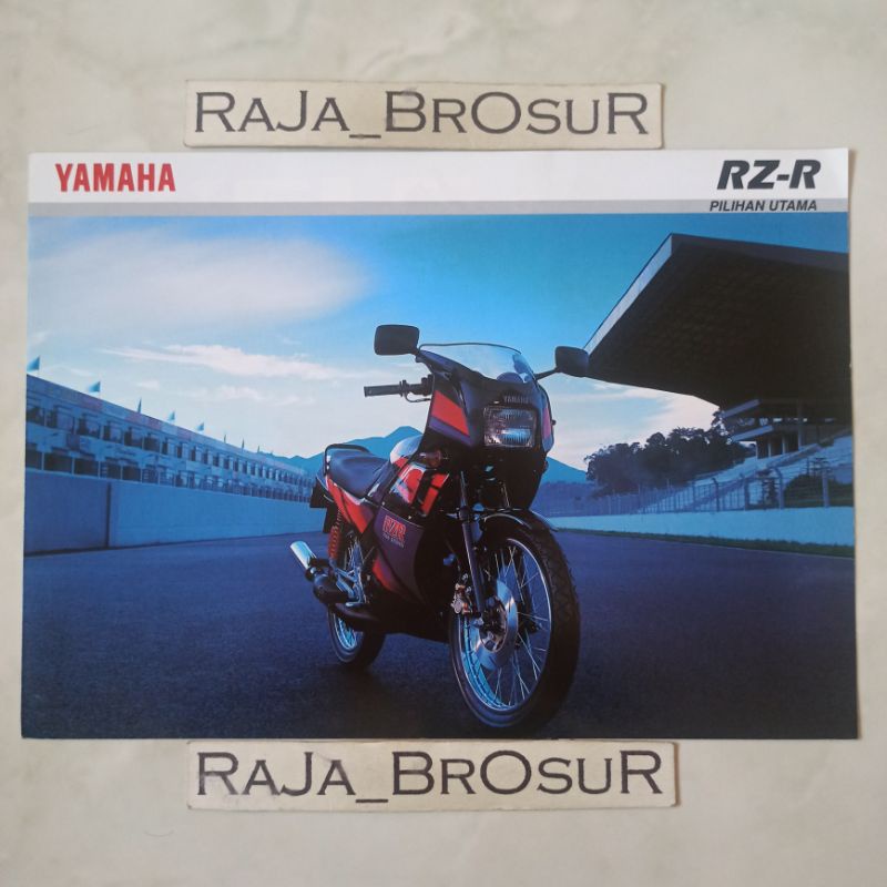 Poster brosur katalog leaflet jadul lawas Yamaha RZR/RZ R 6speed 2tak 2T 1994