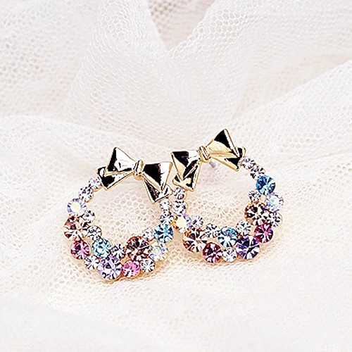 OILA anting korea pita / elegant color Korean bow earrings JAN041 (3E2)