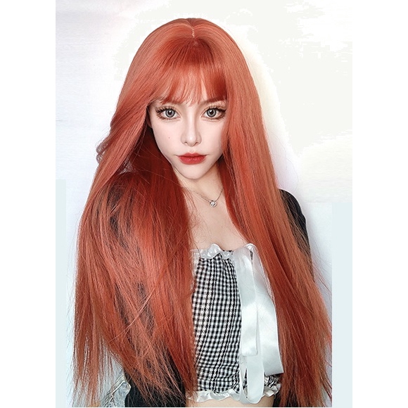 WIG RAMBUT PALSU WANITA RSW DAILY LOLITA 10206 DIRTY ORANGE 55CM