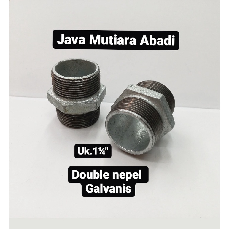 Double nepel/besi Galvanis/Sock drat luar 11/4''/Nepel drat