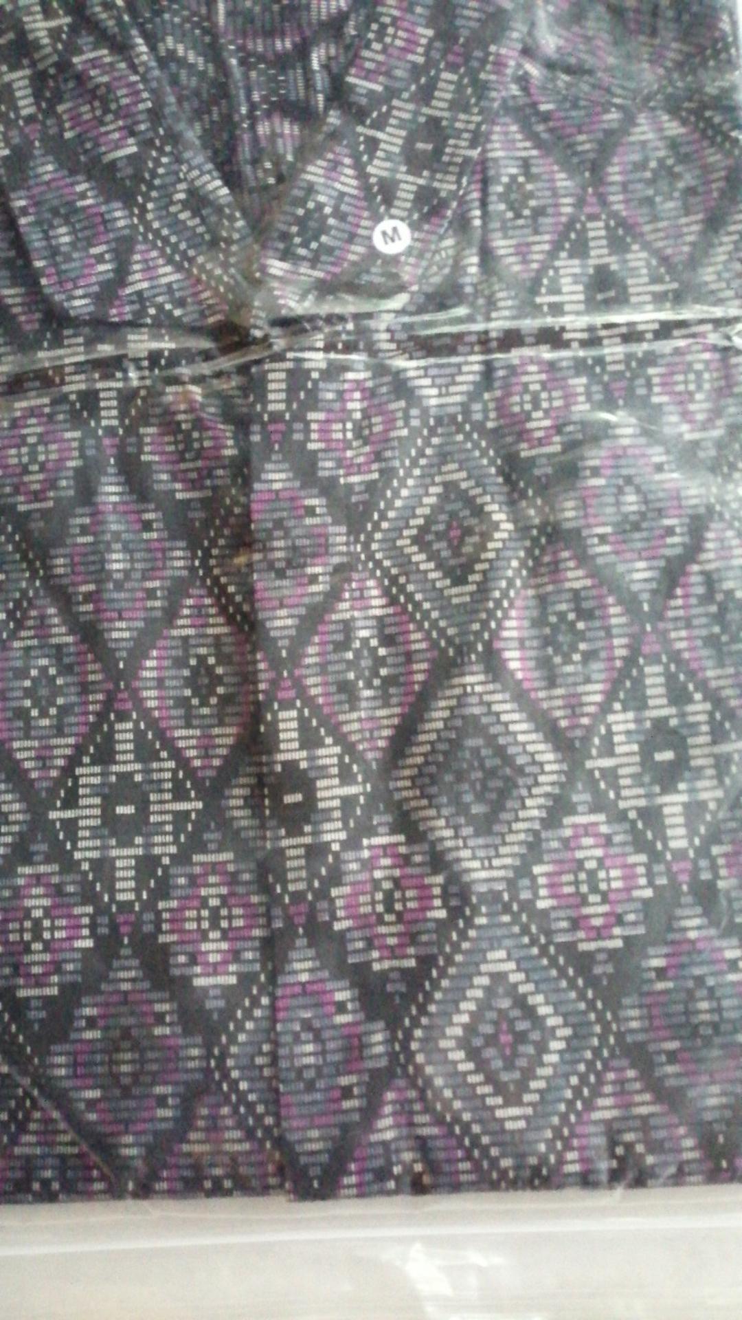Credomenstore Short Batik Diamond Motive Size M-xl Kemeja Batik Pria Lengan Pendek