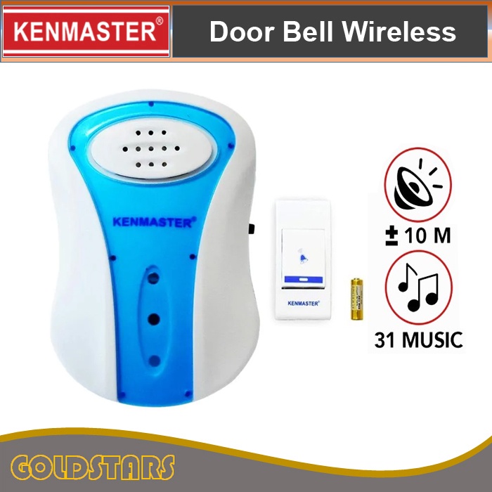 Door Bell Detail Kanan Kenmaster Bel Pintu Rumah Wireless km-008