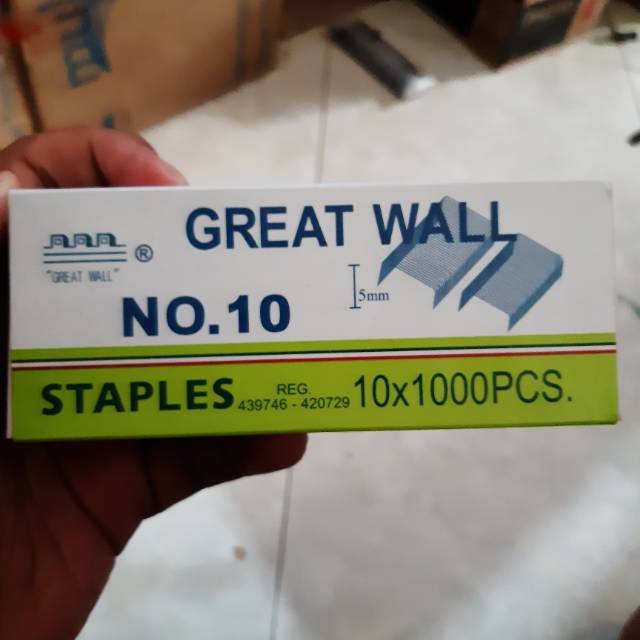 

Isi Staples No.10 GREAT WALL