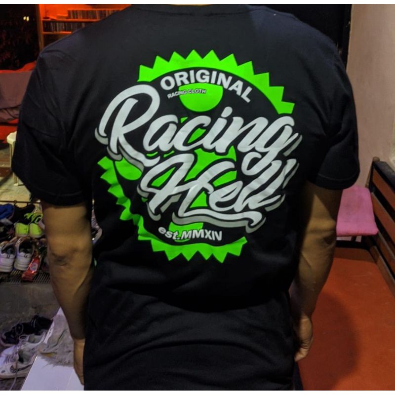 promo kaos distro sablon glow in the dark (nyala dalam gelap)