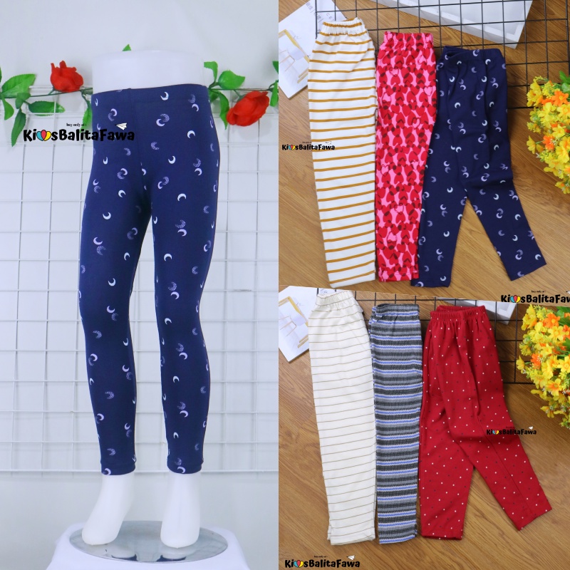 Legging Kiddie uk bayi-5 Tahun / IMPORT Leging Anak Perempuan Grosir Celana Panjang Lejing Laging Ketat Adem Murah