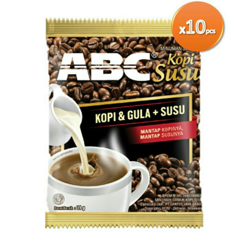 

ABC kopi susu abc susu renceng abc kopi susu isi 10 kopi abc Susu sachet 31gr