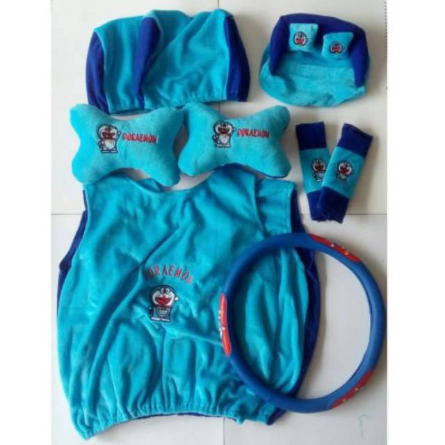 Sarung jok mobil Set car 6in 1 SNI/interior set bantal mobil.