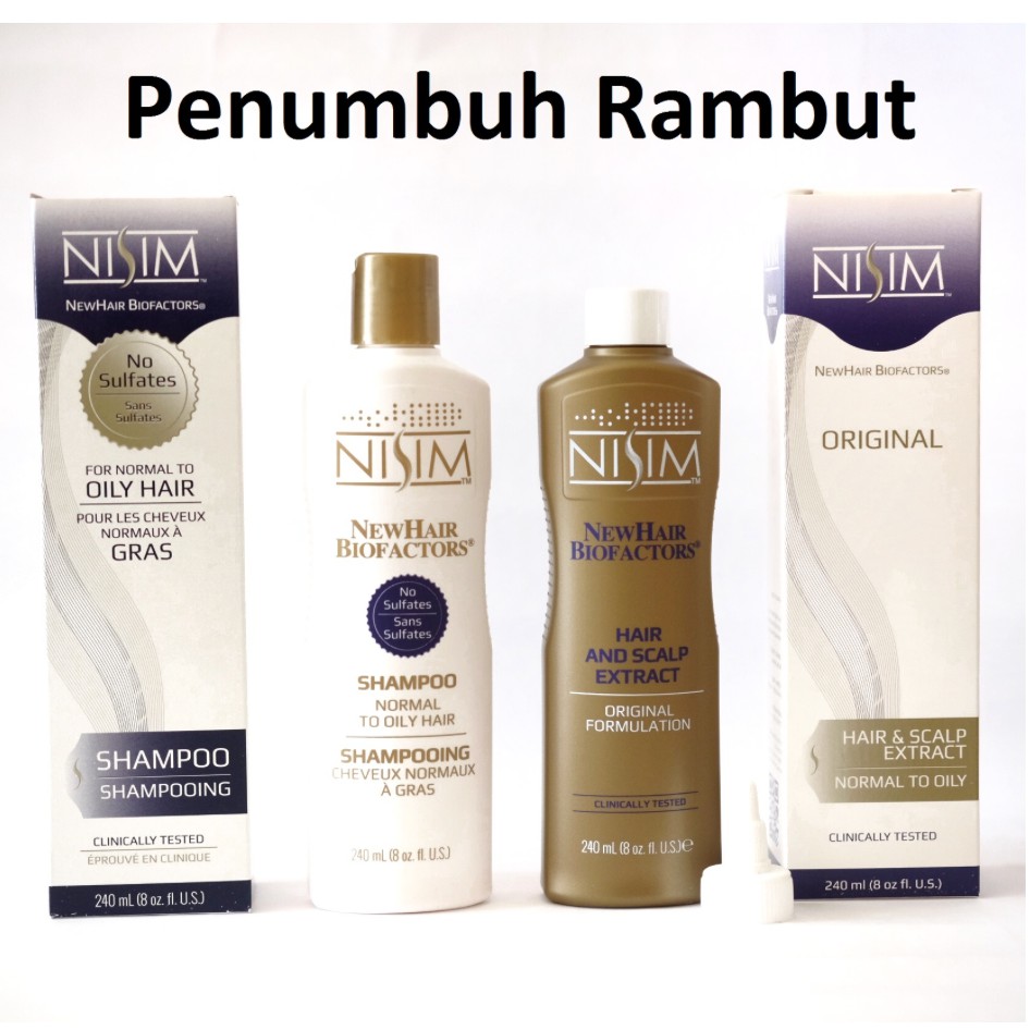 Shampoo nisim biofactors+hairtonic nisim biofactors normal minyak