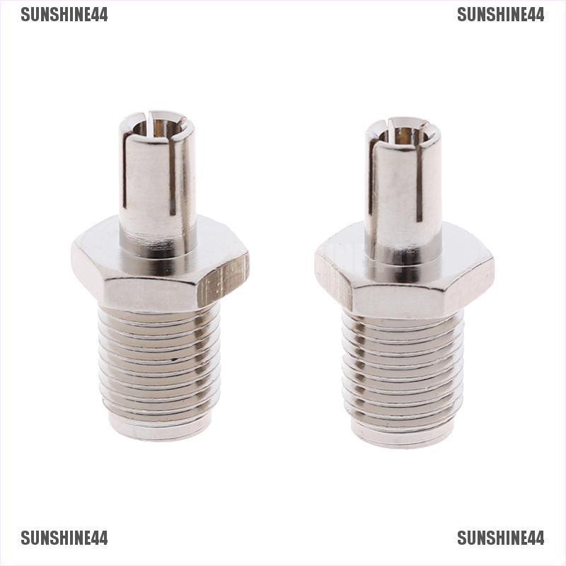 2pcs Adapter Konektor SMA Female Jack Ke TS9 Male RF