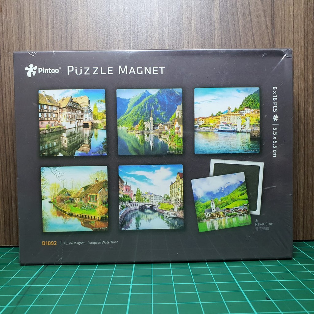 Pintoo D1092 Puzzle Magnet Combo - European Waterfront Puzzle Magnet