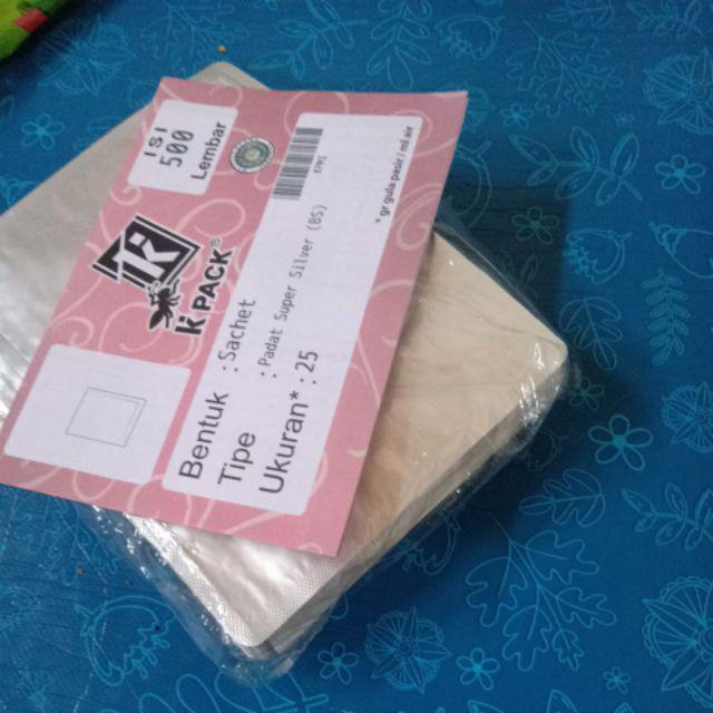 [500 Pcs] Kemasan Sachet Alumunium Foil 25 Gram/ Aluminium Foil 8x12 Cm Kpack