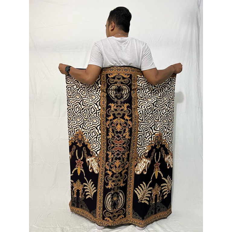 SARUNG BATIK PRIA DEWASA 555 GOLD (9259)
