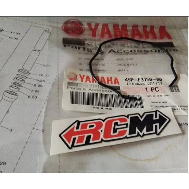 CLIP OIL SEAL RING SNAP KANCINGAN KLIP SHOCK SKOK DEPAN BYSON R25 ORI ORIGINAL YAMAHA 45P-F3156-00