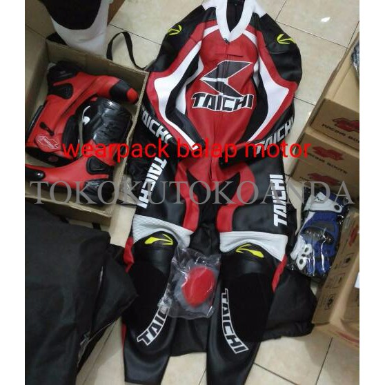 wearpack balap 1set lengkap bahan standard