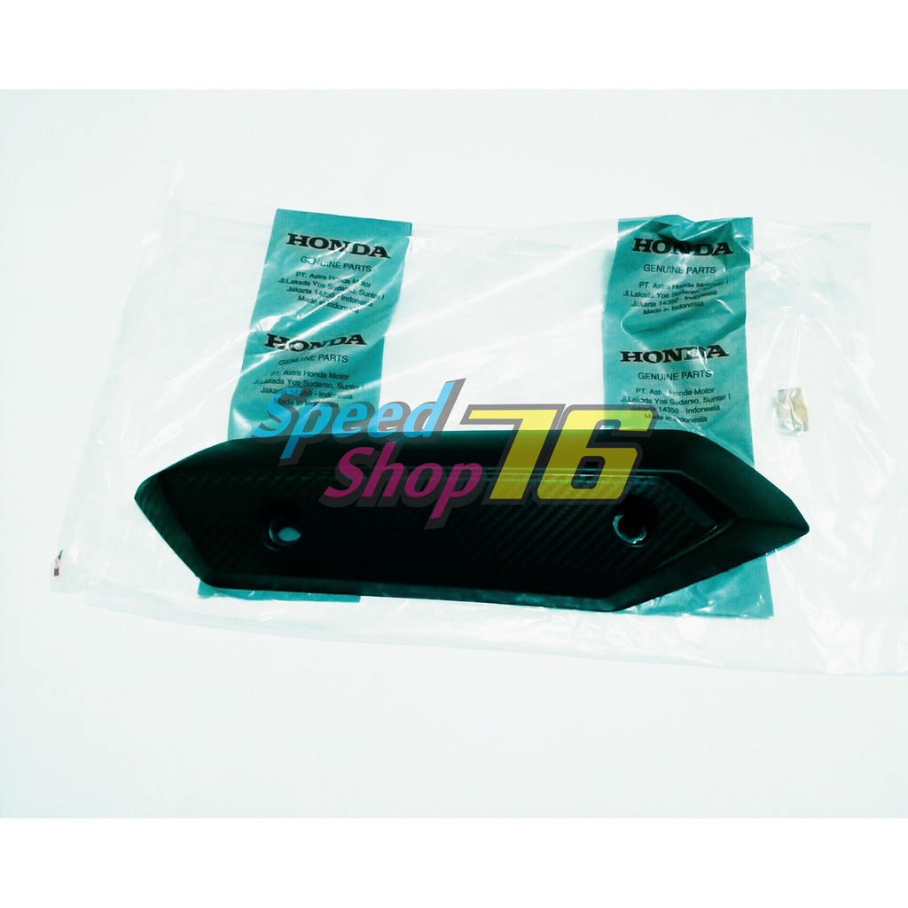 SP76 COVER TUTUP TAMENG PELINDUNG KNALPOT BEAT FI 2013 2015 ORI AHM K25