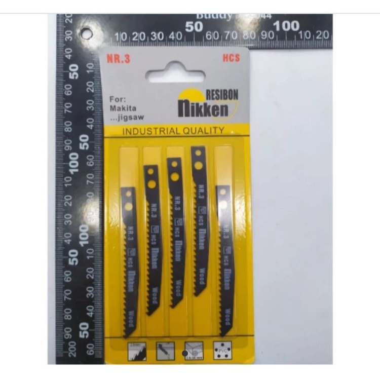MATA JIGSAW RESIBON NR.3/MATA JIG SAW KAYU JIGSAW TRIPLEX NR 3 MATA GERGAJI TRIPLEK SET ISI 5PCS