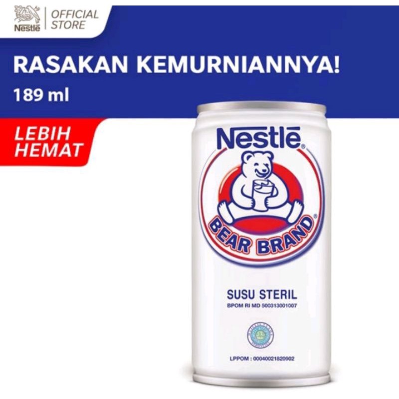 

Bear Brand susu steril 189ml