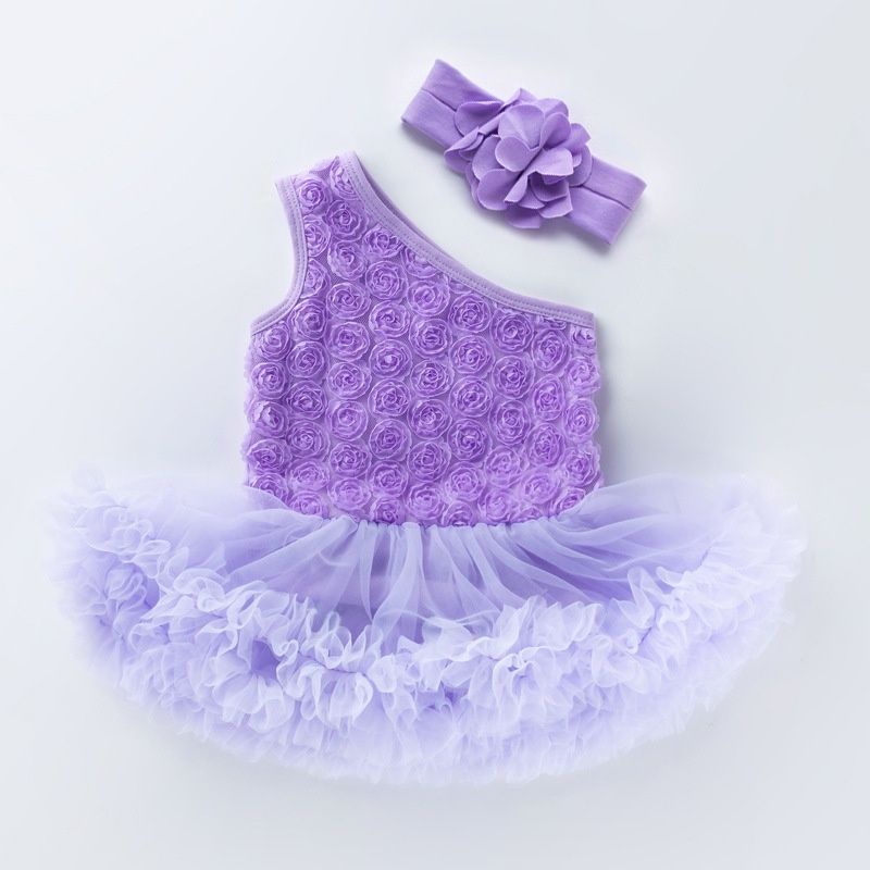 Dress Tutu Import Anak / Set Dress Tutu dan Bandana / Pakaian Anak Perempuan