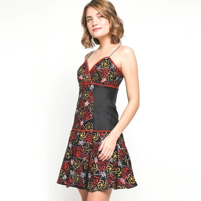 TERBARU BERKUALITAS LOMBANG BATIK YOU CAN SEE DRESS WANITA - HITAM TERBARU '