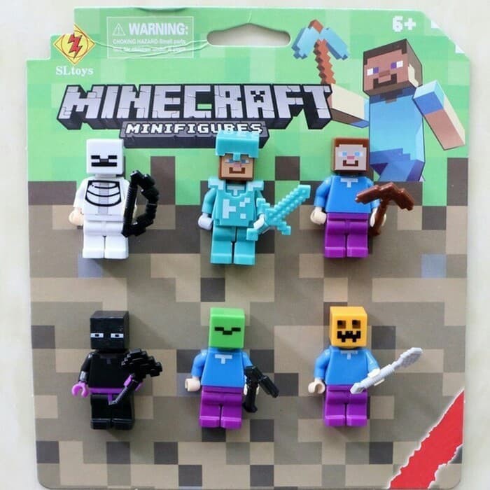 Figure Set Minecraft atau Topper Cake Kue Minecraft Anak