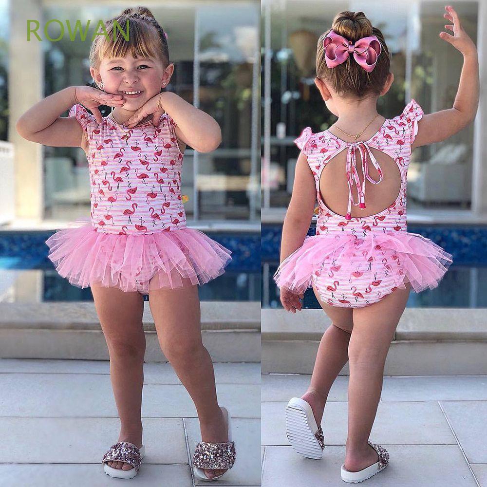 Baju Renang One Piece Motif Print Flamingo Bahan Mesh Baju Renang One Piece Motif Print Flamingo Bahan Mesh