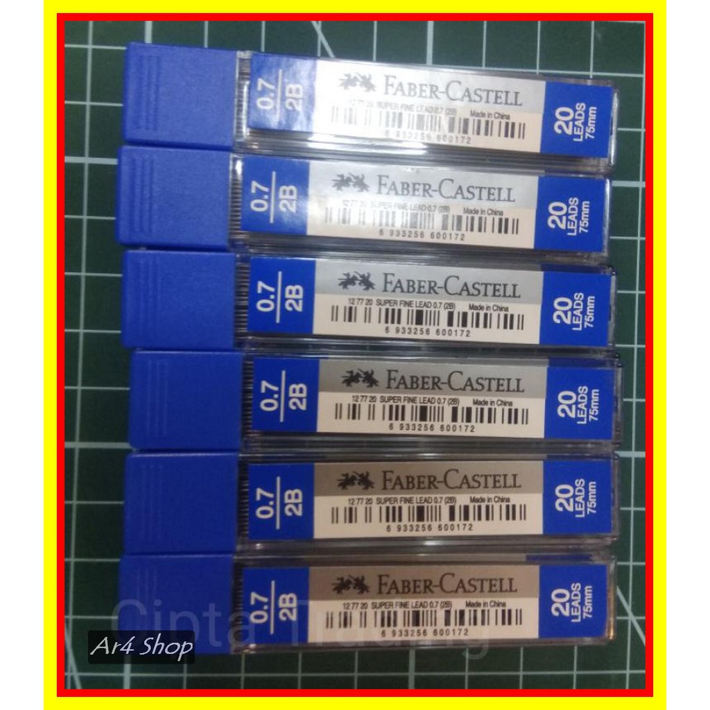 

Mechanical Pencil Lead - Faber Castell - 2B 0.7Mm & 40;1 Dozen 1 Lusin& 41;