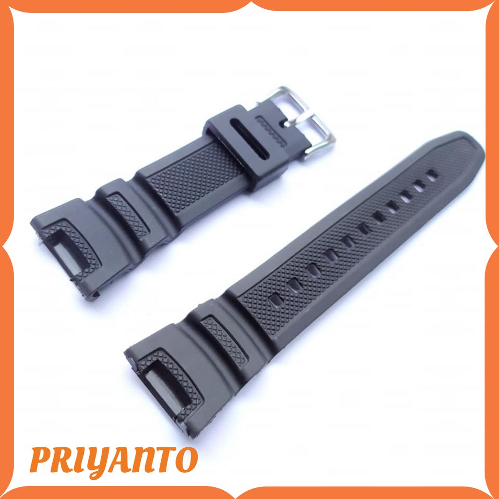 Strap Tali Jam Tangan Casio Sgw-100 Sgw100 Sgw 100 hitam Premium