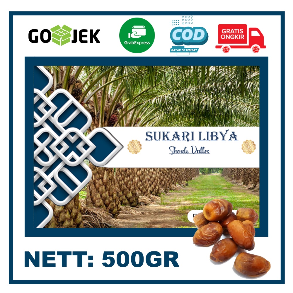 

kurma shoidi 500gr /kurma sukari libya / kurma sohidi free box mika