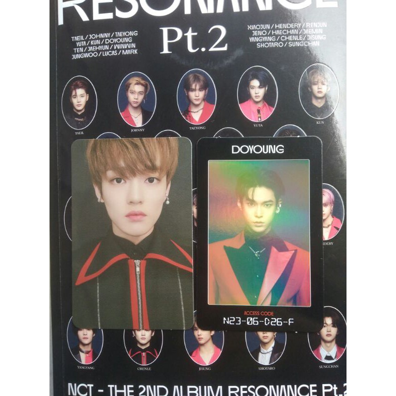 [Official] PHOTOCARD CHENLE ACCESS CARD DOYOUNG NCT 2020 RESONANCE PT.2 ARRIVAL VER