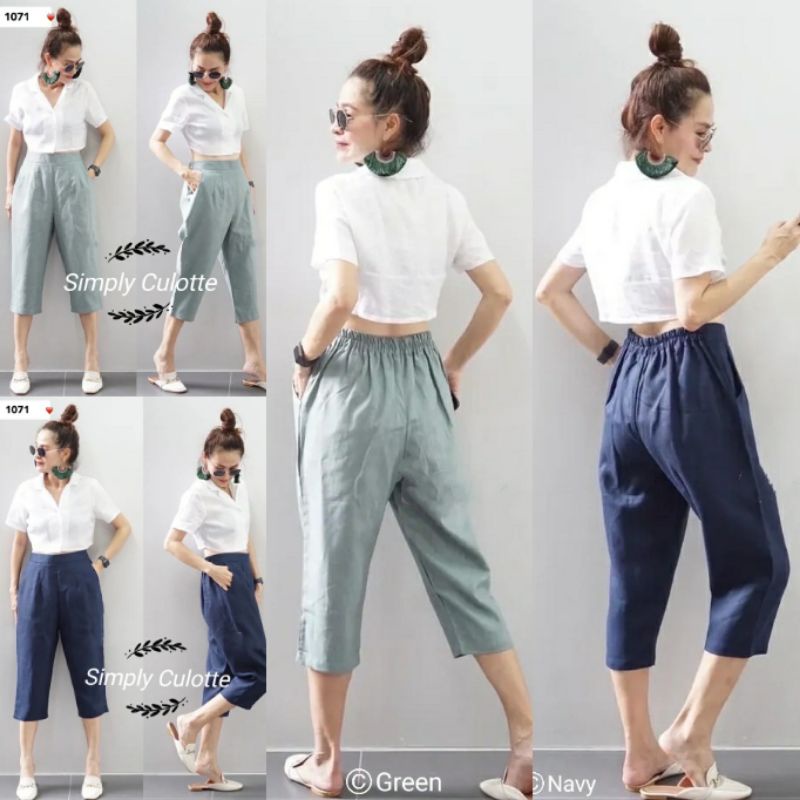 CELANA 7/8 WANITA CELANA SANTAI CASUAL TRENDY PANTS SANTAI 16 1071