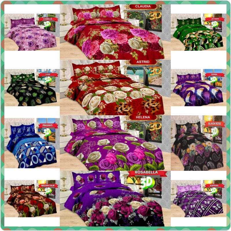 SPREI BONITA 3D 140x200/150x200/160x200 QUEEN