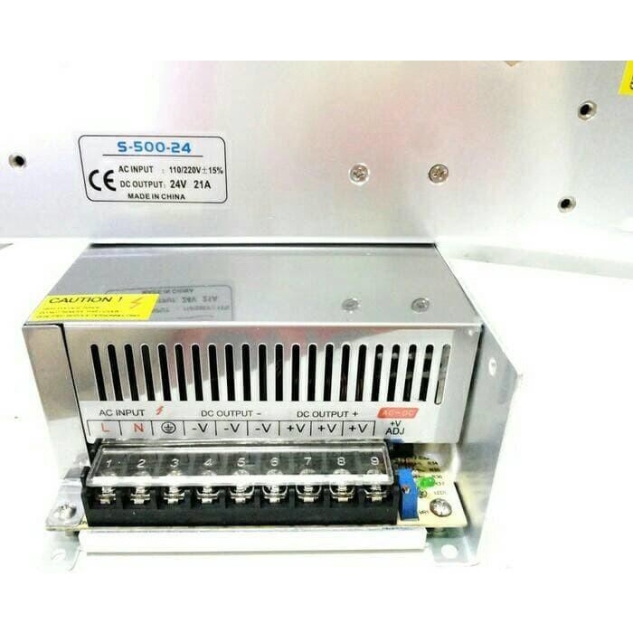 Adaptor 24V 20A Power Supply Switching LED Jaring 20 Ampere 24 Volt DC