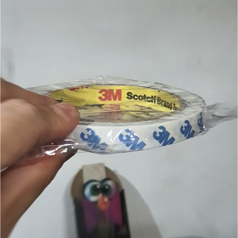 Double Tape 3M Nachi White Tissue Doble Tip Tisue Permukaan Lem 2 Sisi - 20mm x 10meter / 12mm x 10meter Isolasi Double Tape