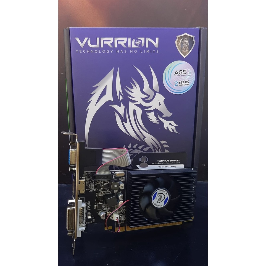 VGA VURRION GT 710 2GB DDR3 2GB 64BIT GAMING VGA ORI TOP GAN