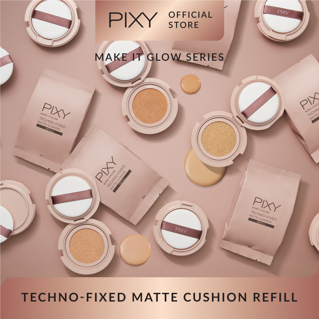 PIXY Make It Glow Techno - Fixed Matte Cushion 201 Neutral Beige Refill