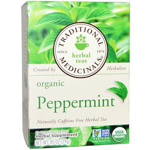 

Traditional Medicinals Herbal Teas Organic Peppermint