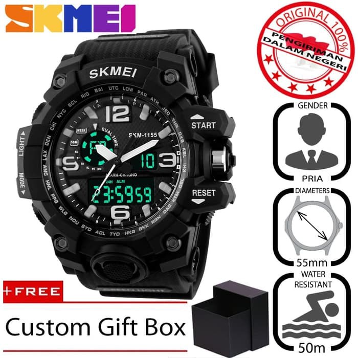 ORI Jam Tangan LED Original SKMEI Model 1155 AD1155 - SKMEI Sport Watch 009