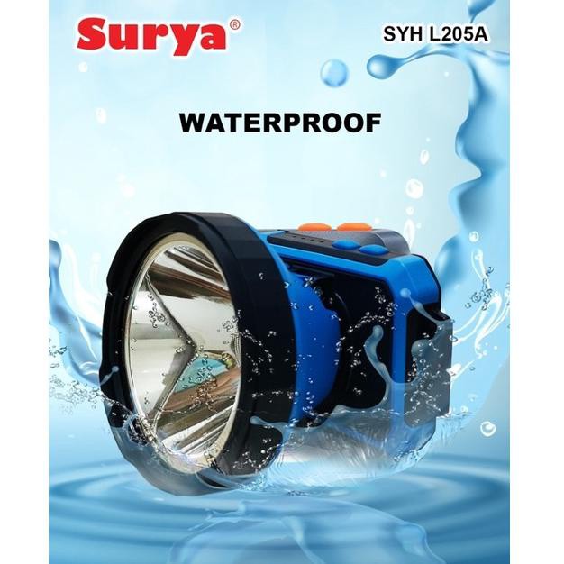 Senter Kepala Surya SYH L205a Cahaya Sinar Putih 20w Head Lamp Emergency Torch Flash White Light Led