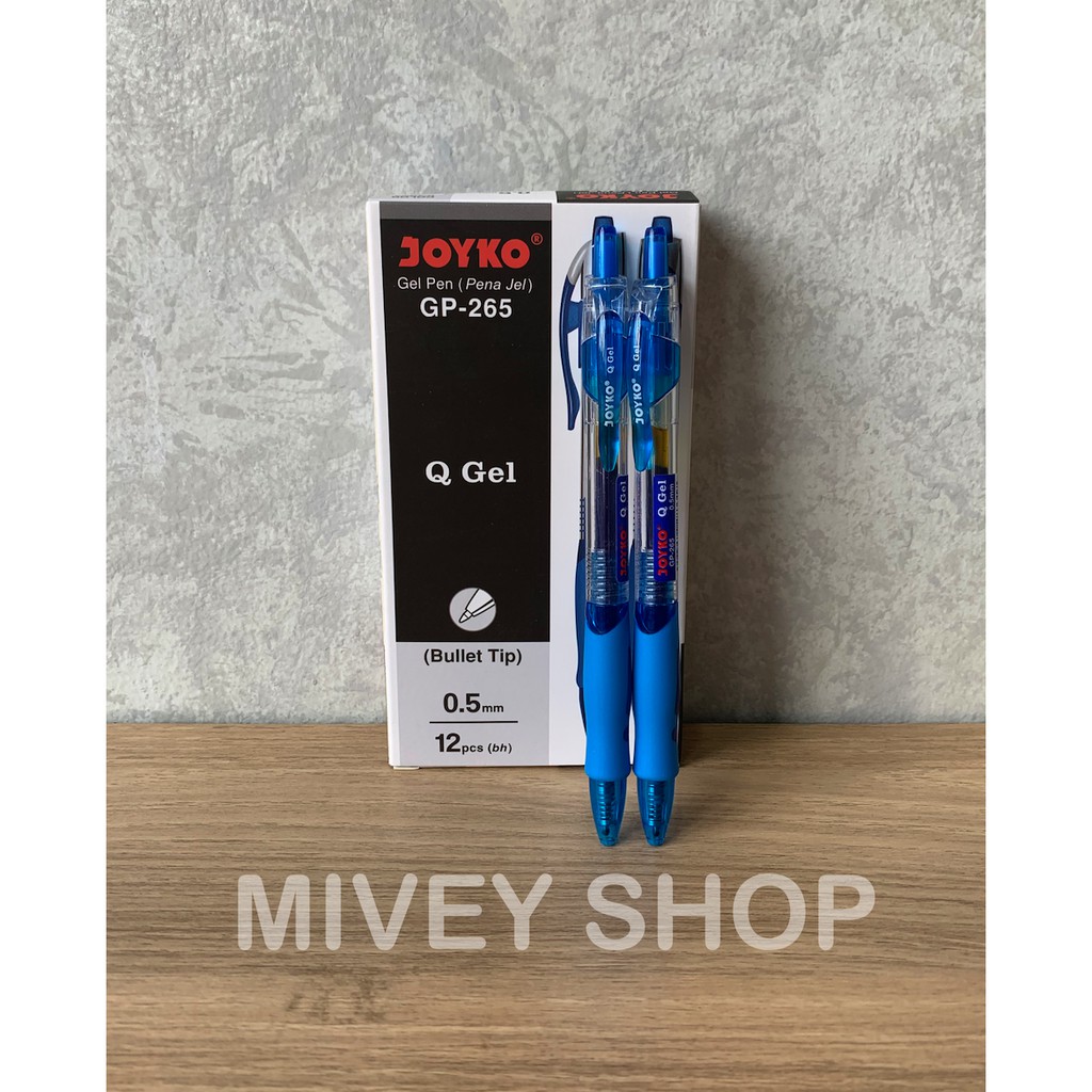 

Pulpen Joyko Gel Pen GP-265 (Q Gel) 0,5mm Biru